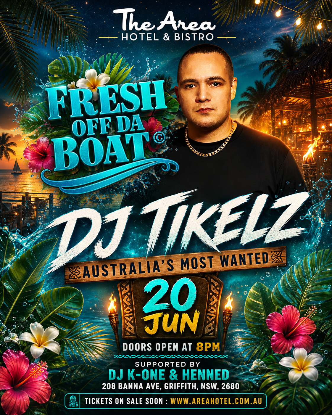 DJ Tikelz Live at The Area Hotel