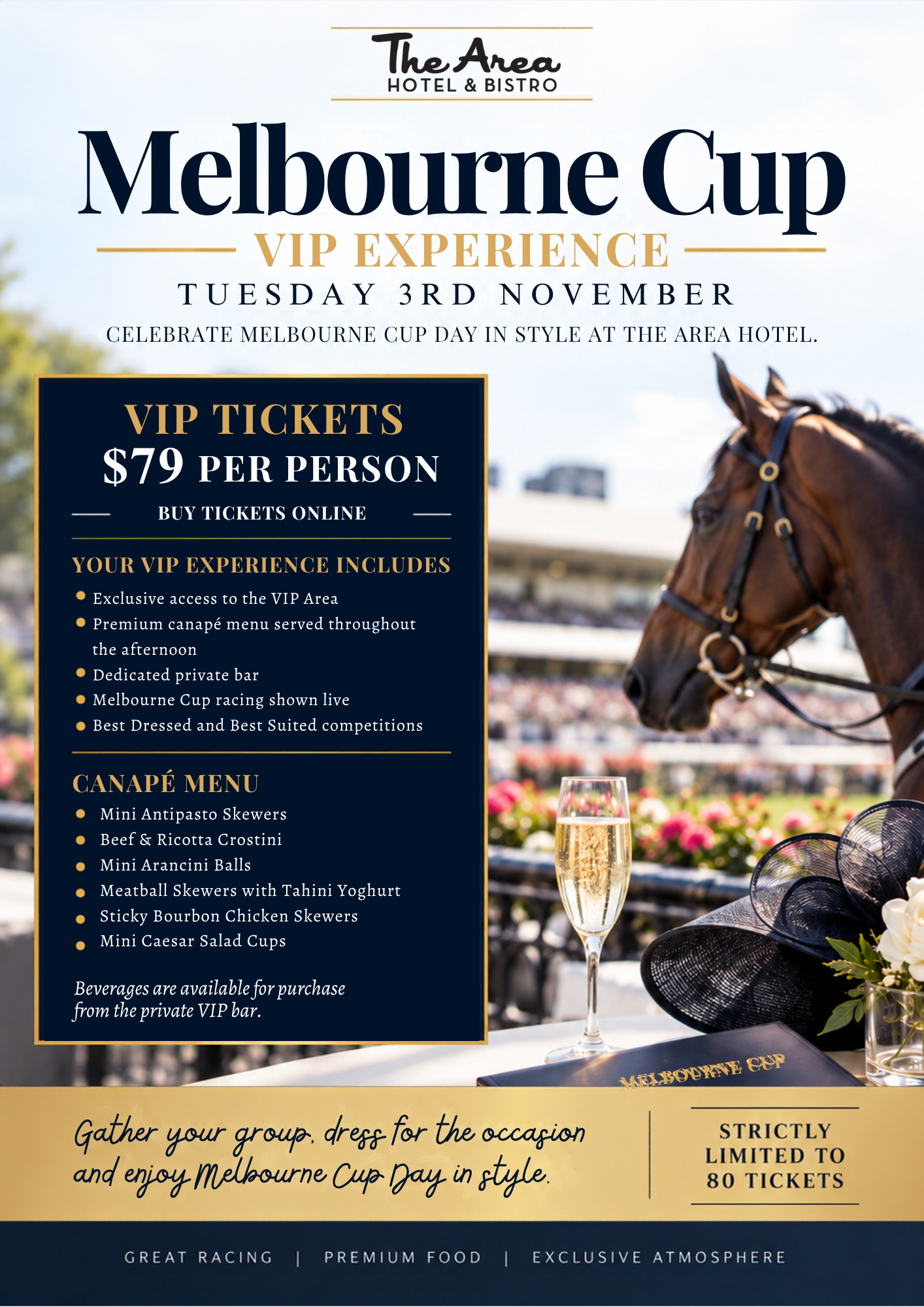 Melbourne Cup VIP flyer